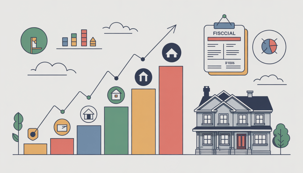 Tableau coloré des plafonds de revenu fiscal avec icônes