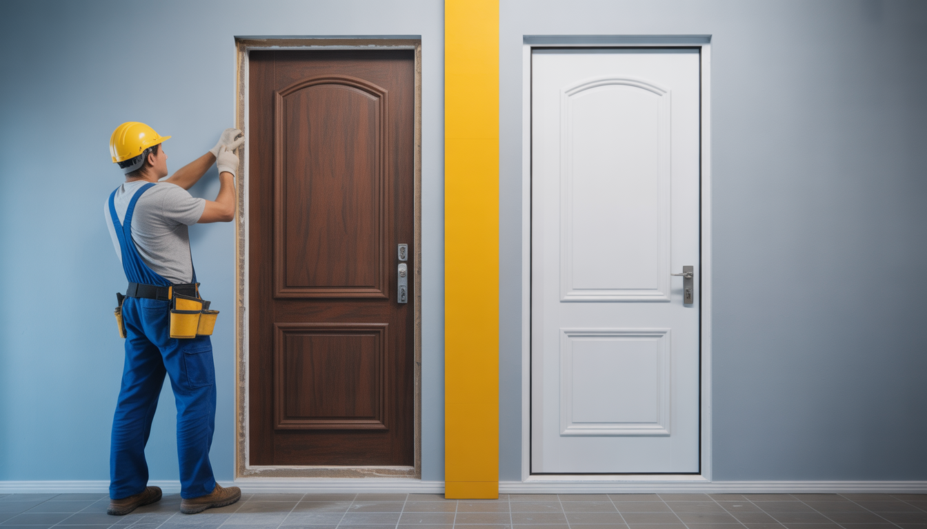 Estil possible de changer une porte d’entrée sans changer le cadre — free download